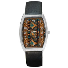 Tribal Chic Barrel Style Metal Watch by pollyparadiseartshop