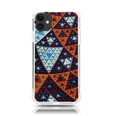Fractal Triangle Geometric Abstract Pattern Iphone 11 Tpu Uv Print Case by Cemarart