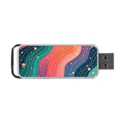 Art Abstract Pattern Portable Usb Flash (two Sides) by Salmanaz77