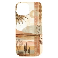 Abstract Sun Boho Bohemian Design Iphone 15 Plus Black Uv Print Pc Hardshell Case by Salmanaz77