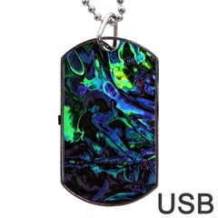 Sci-fi Scenester Dog Tag Usb Flash (two Sides) by MRNStudios