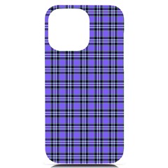 Blue Tartan Plaid 1 Iphone 14 Pro Max Black Uv Print Pc Hardshell Case by dressshop