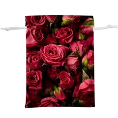 Floral Buds Of Roses Beautiful Flowers Lightweight Drawstring Pouch (xl) by Grandong