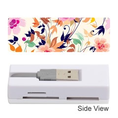Abstract Floral Background Memory Card Reader (stick) by kyorashop23