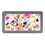 Abstract Floral Background Memory Card Reader (Mini) Front