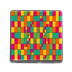 Abstract-background Memory Card Reader (square 5 Slot) by kyorashop23
