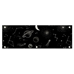 Cosmic Black Space Star Banner And Sign 6  X 2  by Ndabl3x