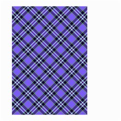 Blue Tartan Plaid 1 Diagonal Small Garden Flag (two Sides) by dressshop