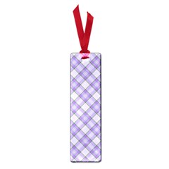 Purple Plaid Tartan 2 Diagonal Small Book Marks by dressshop
