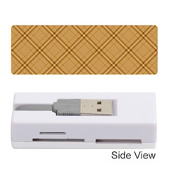 Autumn Fall Plaid Tartan 1 Diagonal Memory Card Reader (stick) by dressshop