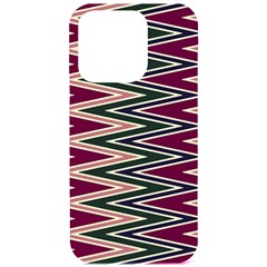 Pattern Zigzag Stripe Design Iphone 15 Pro Black Uv Print Pc Hardshell Case by Maspions