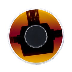 Amber Orange To Burgundy Red Bilinear Gradient On-the-go Memory Card Reader by GradientsOmbre