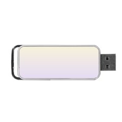 Cream Yellow To Pale Violet Linear Gradient Portable Usb Flash (one Side) by GradientsOmbre