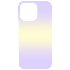 Pale Violet To Cream Yellow Bilinear Gradient Iphone 15 Pro Max Black Uv Print Pc Hardshell Case by GradientsOmbre