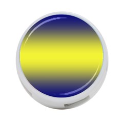Navy Blue To Electric Yellow Bilinear Gradient 4-port Usb Hub (one Side) by GradientsOmbre