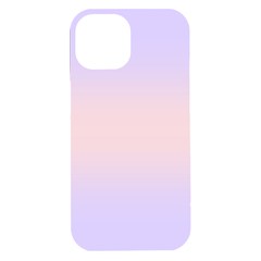 Pale Violet To Pale Pink Bilinear Gradient Iphone 15 Plus Black Uv Print Pc Hardshell Case by GradientsOmbre