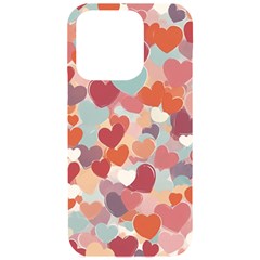 Valentines Day Hearts Romance Love Iphone 15 Pro Black Uv Print Pc Hardshell Case by Posterlux
