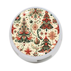 Christmas Tree Snow 4-port Usb Hub (two Sides) by Bedest
