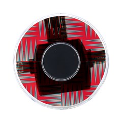 Zigzag Pattern Chevron Red On-the-go Memory Card Reader by Bedest