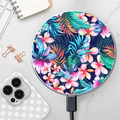 Hawaiian Flowers Hawaii Wireless Fast Charger(white) by Cemarart