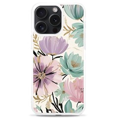 Flowers Pattern Floral Iphone 15 Pro Max Tpu Uv Print Case by Sabxi