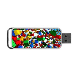 Falling Lego Bricks, Desenho, Fall, Games Portable Usb Flash (one Side) by kyorashop23