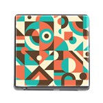 Retro Colorful Background, Retro Abstraction Memory Card Reader (Square 5 Slot) Front