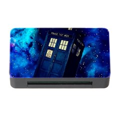 Tardis Doctor Who Space Galaxy Memory Card Reader With Cf by Cemarart