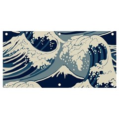 Japanese Wave Pattern Banner And Sign 4  X 2  by Cemarart