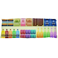 Supermarket Shelf Products Snacks 21 x60  Body Pillow Case Dakimakura (two Sides) by Cemarart