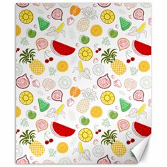 Pattern Seamless Texture Fruit Canvas 8  X 10  by Sabxi