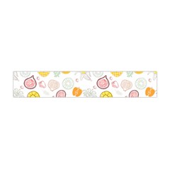 Pattern Seamless Texture Fruit Premium Plush Fleece Scarf (mini) by Sabxi