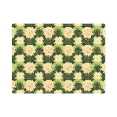 Retro 1880s Flowers Pattern 15 Premium Plush Fleece Blanket (mini) by violetheavensky