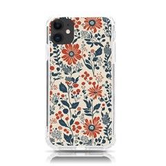 Retro Scandinavian Nordic Flowers Pattern Iphone 11 Tpu Uv Print Case by violetheavensky