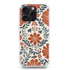 Retro Scandinavian Nordic Flowers Pattern 3 Iphone 15 Pro Tpu Uv Print Case by violetheavensky