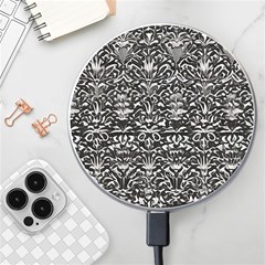 Gothic Leaf Pattern 2 Wireless Fast Charger(white) by violetheavensky