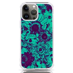 Mid Century Retro Floral 1970s 1960s Pattern 101 Iphone 13 Pro Max Tpu Uv Print Case by violetheavensky