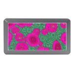 Mid Century Retro Floral 1970s 1960s Pattern 97 Memory Card Reader (Mini) Front