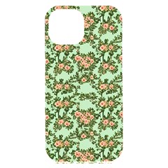 Retro 1880s Flowers Pattern 5 Iphone 15 Plus Black Uv Print Pc Hardshell Case by violetheavensky