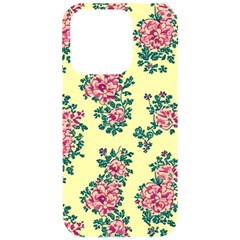 Retro 1880s Flowers Pattern 8 Iphone 15 Pro Black Uv Print Pc Hardshell Case by violetheavensky