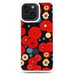 Mid Century Retro Floral 1970s 1960s Pattern 104 iPhone 15 Plus TPU UV Print Case Front