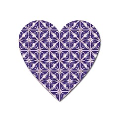 Royal Fractal Pattern 4 Heart Magnet by violetheavensky