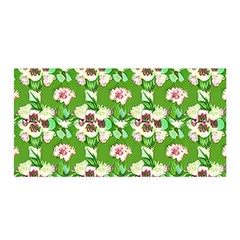 Retro 1880s Flowers Pattern 4 Satin Wrap 35  X 70  by violetheavensky