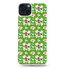 Retro 1880s Flowers Pattern 4 Iphone 15 Tpu Uv Print Case by violetheavensky