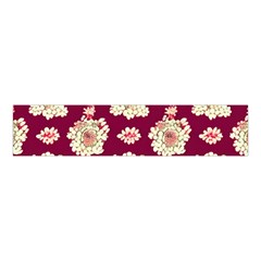 Retro 1880s Flowers Pattern Velvet Scrunchie by violetheavensky