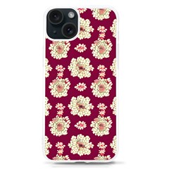Retro 1880s Flowers Pattern Iphone 15 Tpu Uv Print Case by violetheavensky
