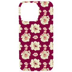 Retro 1880s Flowers Pattern Iphone 15 Pro Max Black Uv Print Pc Hardshell Case by violetheavensky