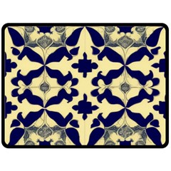 Royal Fractal Pattern 3 Two Sides Fleece Blanket (large) by violetheavensky