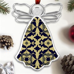 Royal Fractal Pattern 3 Metal Loving Angel Silver  by violetheavensky