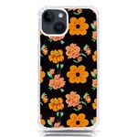 Retro 40s 50s Flowers Pattern Halloween 3 iPhone 14 TPU UV Print Case Front